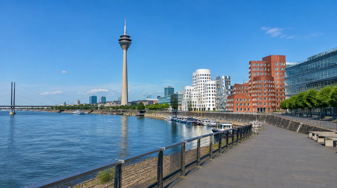 Stadtbild Düsseldorf: Einsatzgebiet von Gebäudeservice Böhme